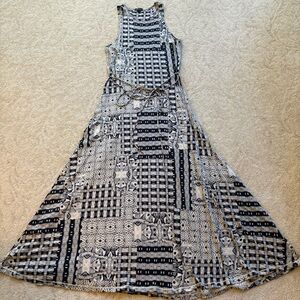 Ralph Lauren Black and White Maxi Dress